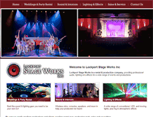 Tablet Screenshot of lockportstageworks.com